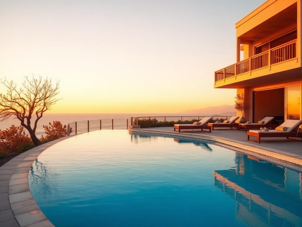 Villa Sunset, Pool terrace